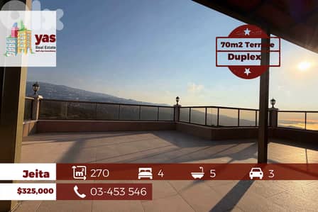 Jeita 270m2 | 70m2 Terrace | Duplex | New | Impressive View  |Catch|GA