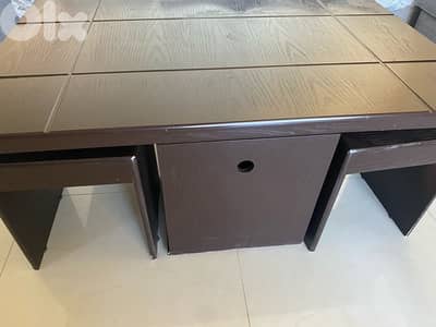wood living room table