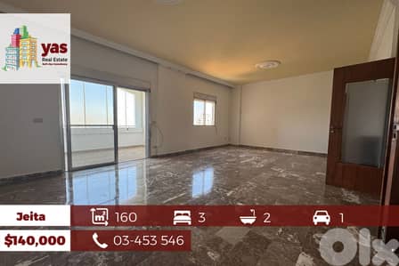 Jeita 160m2 | Prime Location |Decorated | Panoramic View | EL/TO |