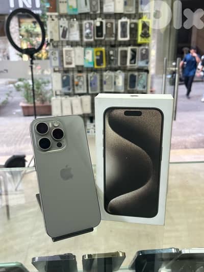 iphone 15 pro 256gb titanium 2 sim battery 90% ktir ndif