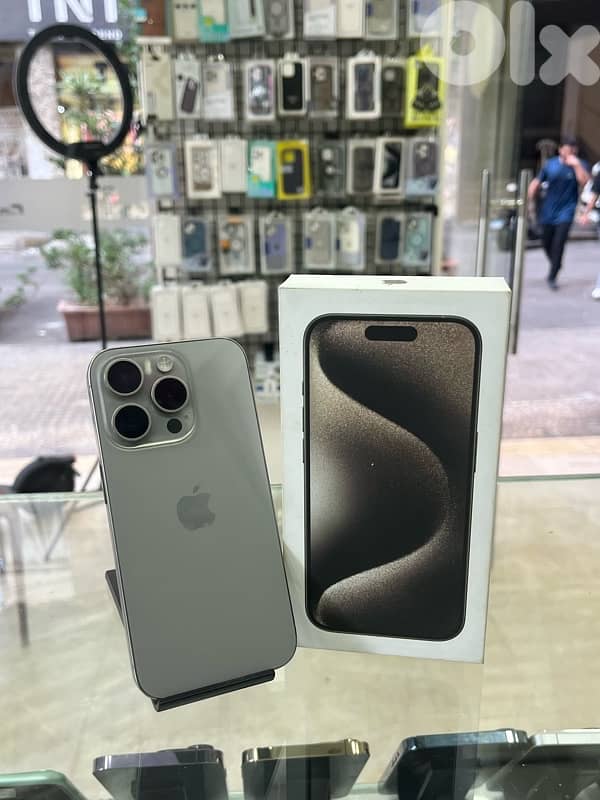iphone 15 pro 256gb titanium 2 sim battery 90% ktir ndif 0