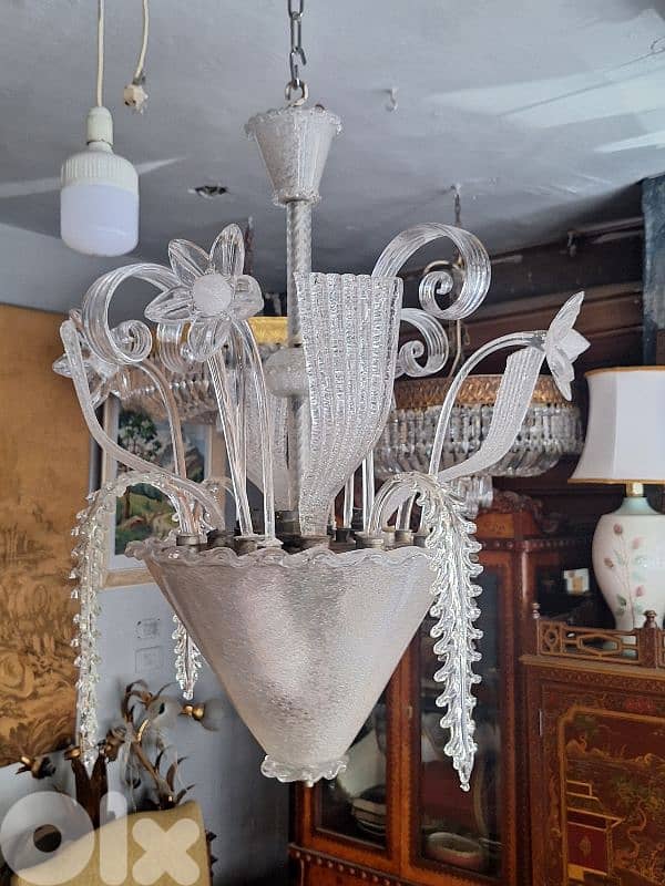 murano italian antique chandelier 6