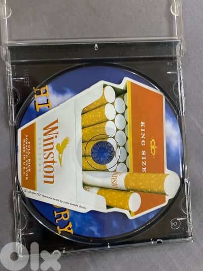 super rare winston fun factory cigarrette box shaped cd