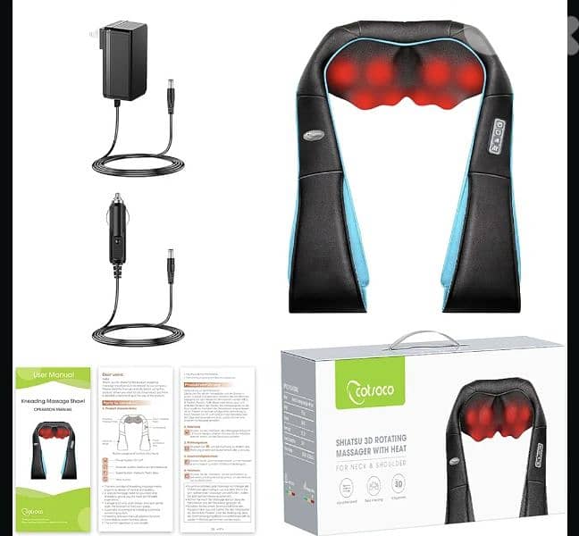 cotsoco Neck Massager, Shiatsu Neck and Back Massager& Heat/4$delivery 0