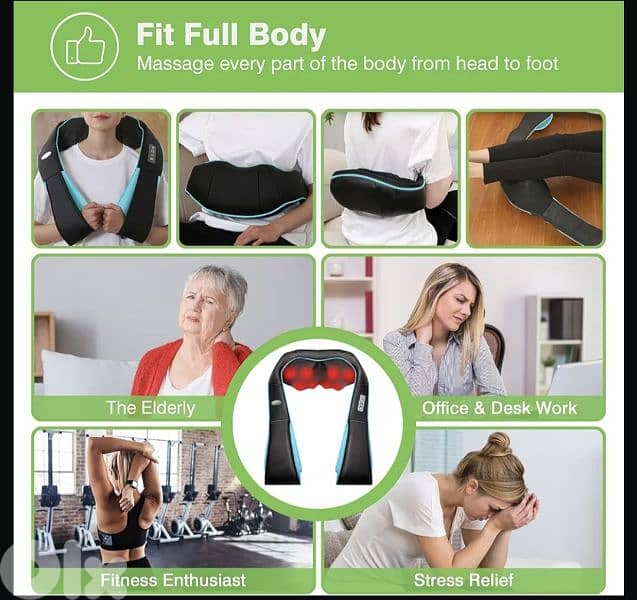 cotsoco Neck Massager, Shiatsu Neck and Back Massager& Heat/4$delivery 7