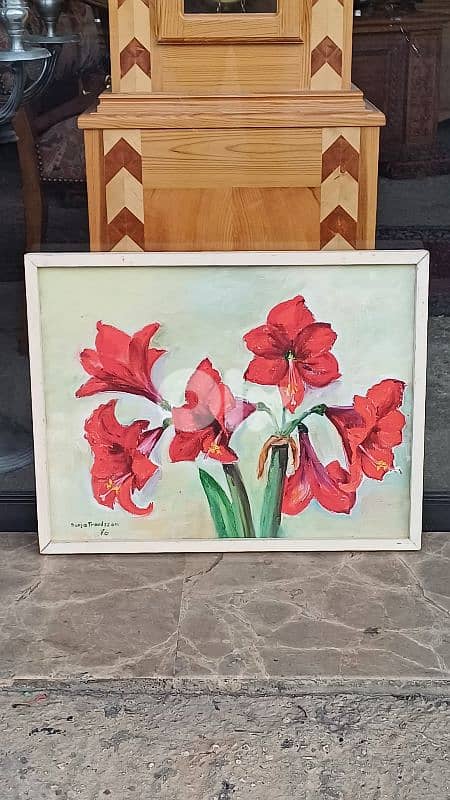 لوحة رسم زيتي اوروبية 0