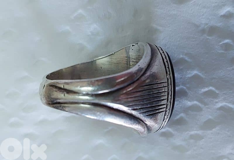 Agate Silver Ring weight 10.5 grs خاتم عقيق يماني  اصلي فضة ١٠،٥غرام 2