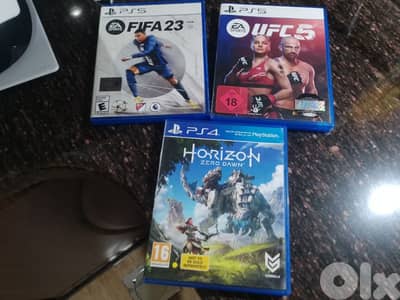 Ps5 with 3cd and a controller