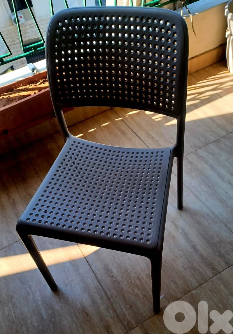 Nardi Outdoor Dining Set (Grey) - Clip Table & 2 Bora Chairs 1