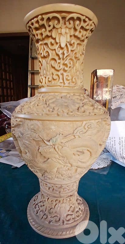 hand carved vase 0