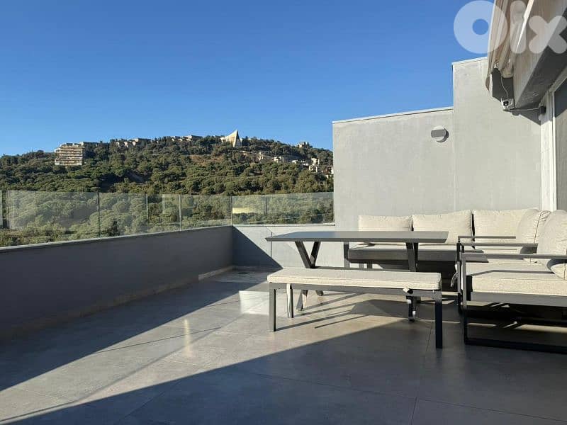 Sunny Fully Furnished Duplex for Rent – Heart of Mansourieh 0