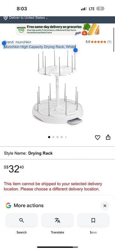 dr brown and munchin drying rack 0