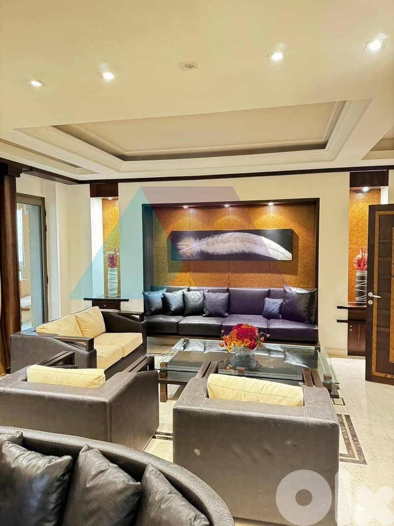435m2 furnished apartment+View 4rent in Rawche - شقة للايجار في الروشة 0