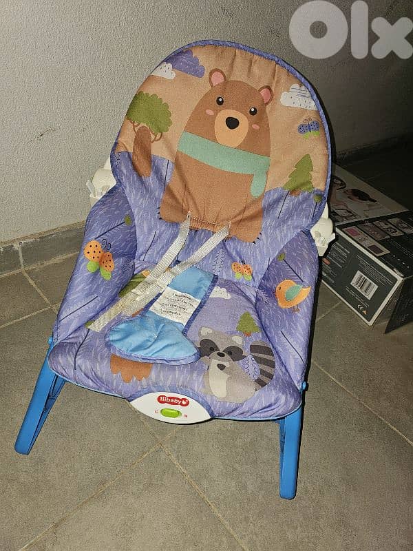 Car seat, sterilizer, walker, 2 relax, jumper, new Breast pump 6