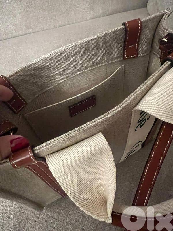 Brand new Chloé Woody small canvas tote with dustbag $650 4