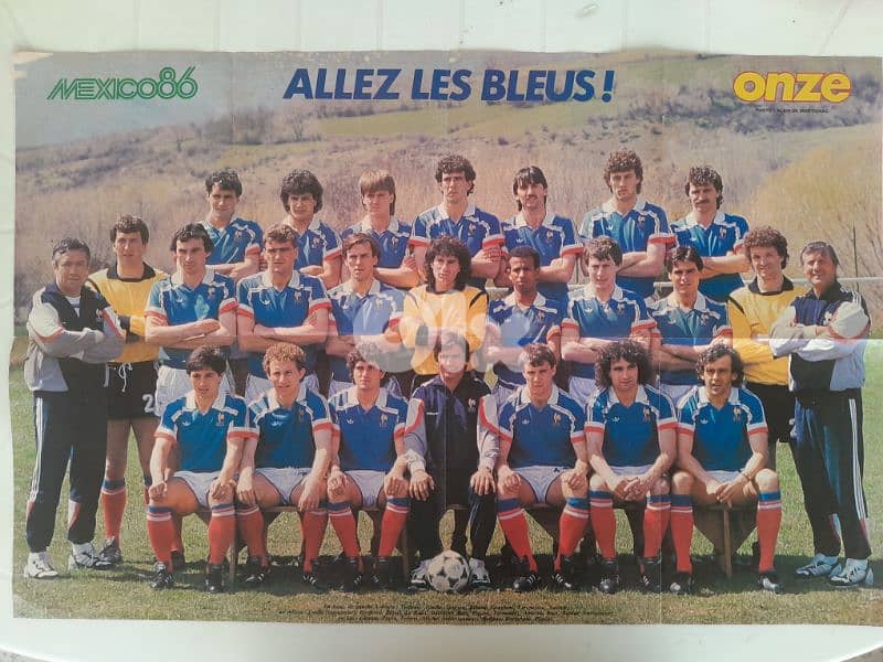Rare Mexico 86 France football + Mexico WORLD CUP full schedule  Large 1