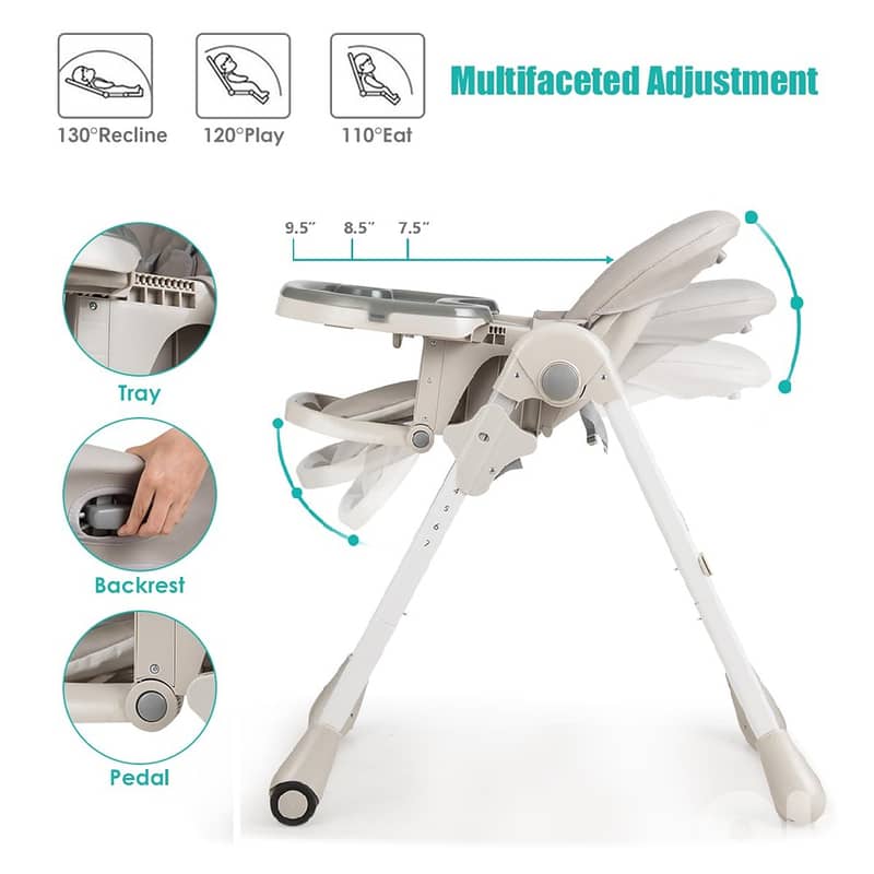 Portable Baby High Chair - كرسي أطفال مرتفع محمول 1