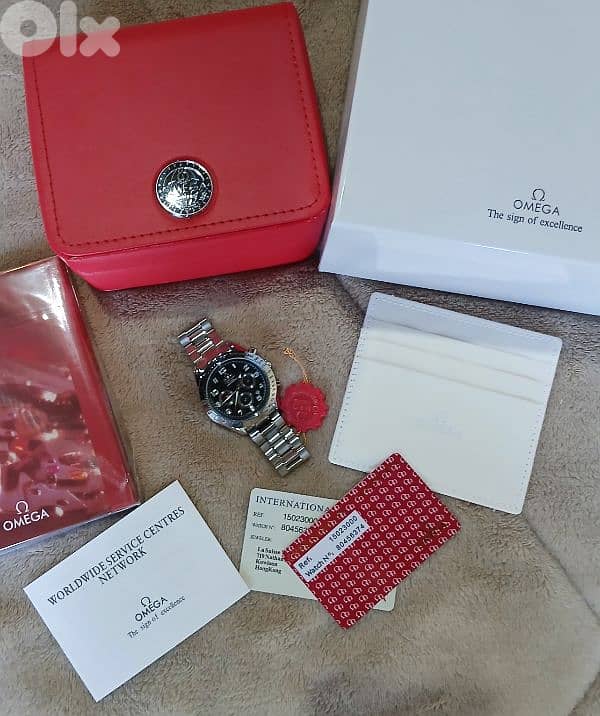 Omega watch for men with aLL accessories Not used ساعة غير مستعملة 0