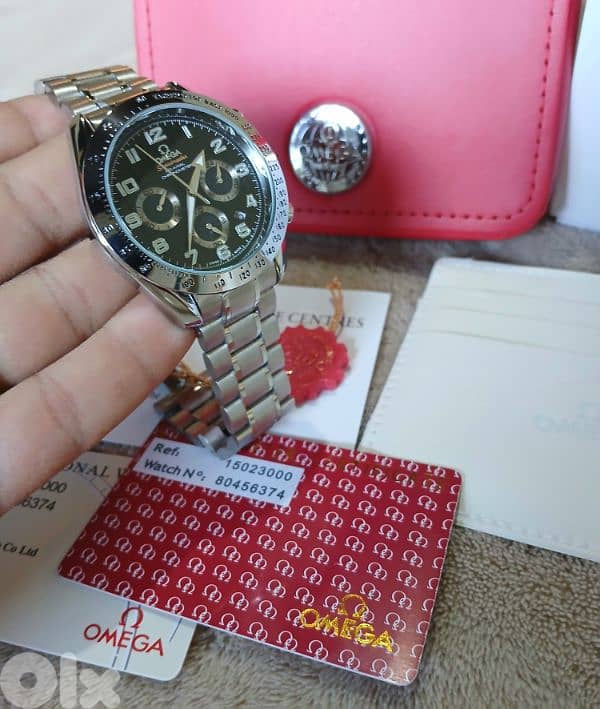 Omega watch for men with aLL accessories Not used ساعة غير مستعملة 3