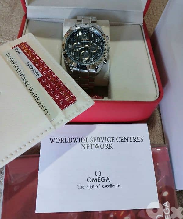 Omega watch for men with aLL accessories Not used ساعة غير مستعملة 5