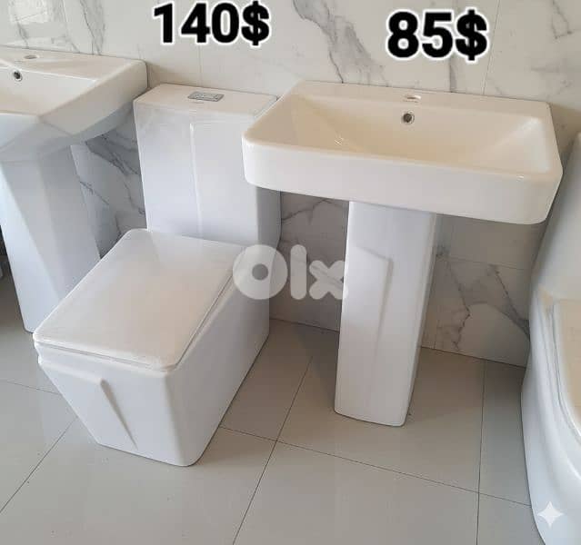 bathroom toilet sets(toilet seat/sink)أطقم حمام كرسي مع مغسلة 0