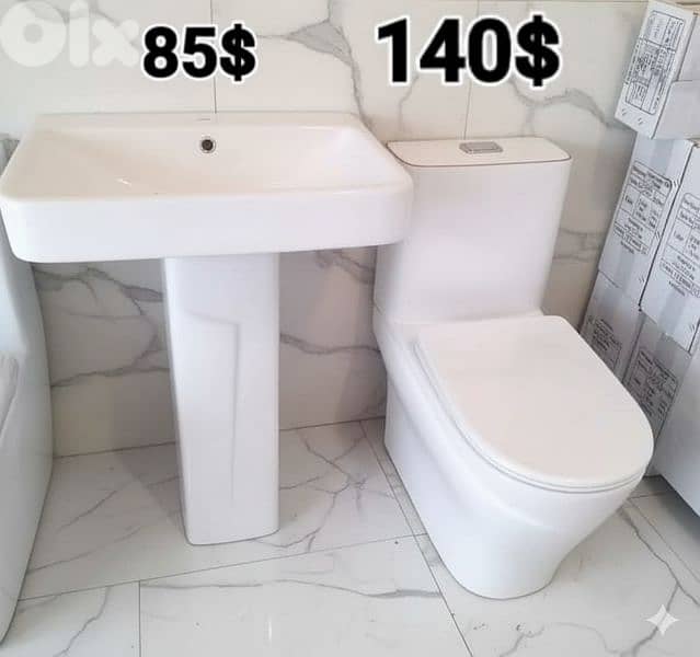 bathroom toilet sets(toilet seat/sink)أطقم حمام كرسي مع مغسلة 2