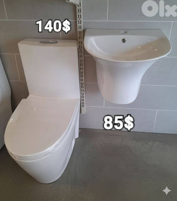bathroom toilet sets(toilet seat/sink)أطقم حمام كرسي مع مغسلة 4
