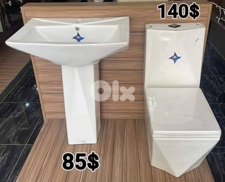 bathroom toilet sets(toilet seat/sink)أطقم حمام كرسي مع مغسلة 6