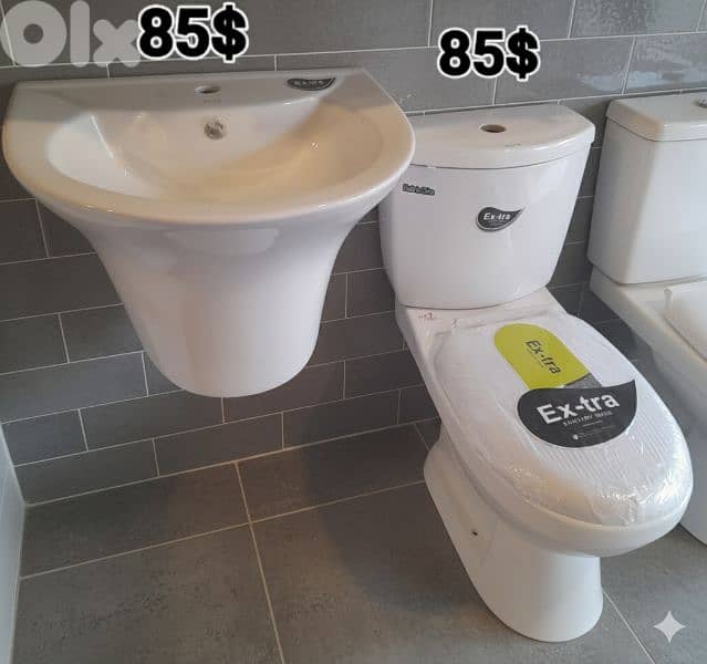 bathroom toilet sets(toilet seat/sink)أطقم حمام كرسي مع مغسلة 7