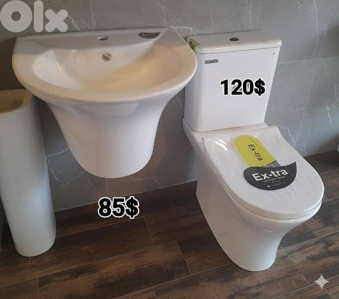 bathroom toilet sets(toilet seat/sink)أطقم حمام كرسي مع مغسلة 8