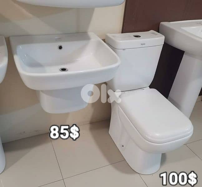 bathroom toilet sets(toilet seat/sink)أطقم حمام كرسي مع مغسلة 9