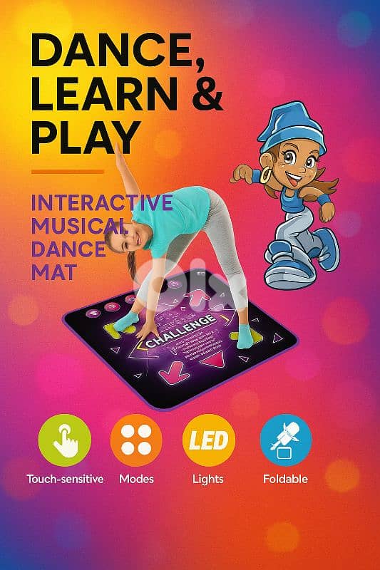 Dancing challenge Party Mat 1