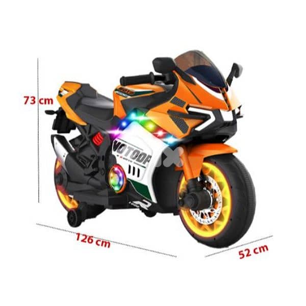 Orange Ride-on bike V12 1