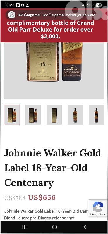 johnny walker gold Centenary 1