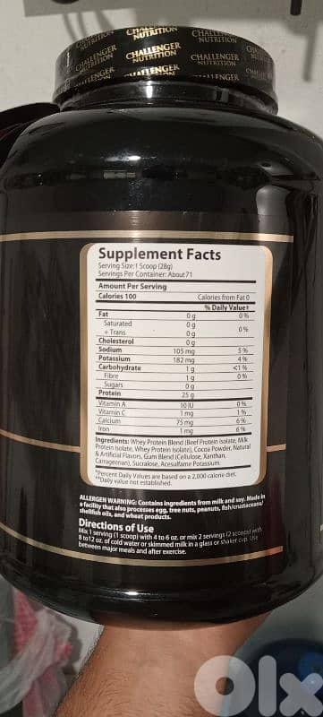 Whey isolate original 1