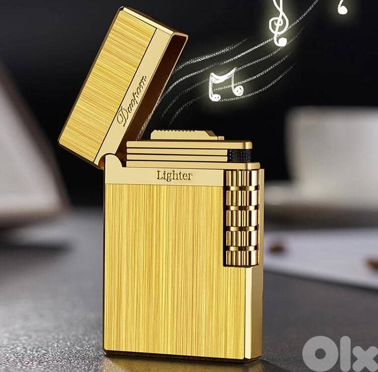 Dupont-Style Refillable Cigarette Lighter with Gift Box - Lebanon 2