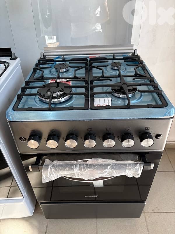 Gas Generallux 60cm Black فرن غاز جنرال لوكس راس دوبل 0