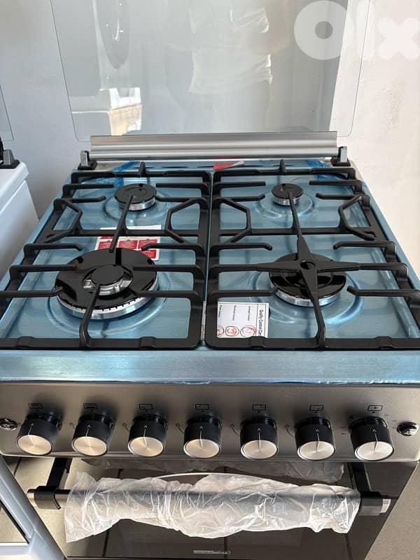 Gas Generallux 60cm Black فرن غاز جنرال لوكس راس دوبل 1