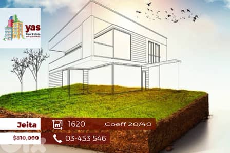 Jeita 1620m2 | Residential Land | Coeff 20/40 | Calm Area | GA