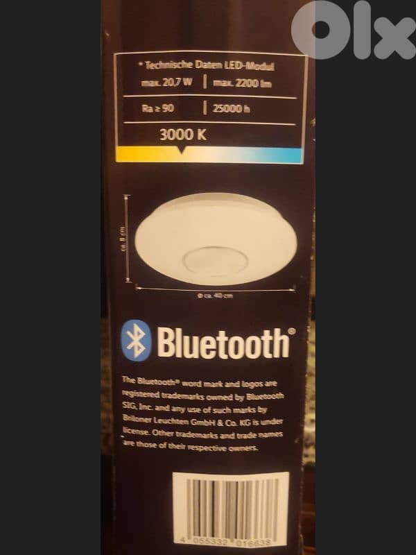 LED ceiling light with Bluetooth speaker 4