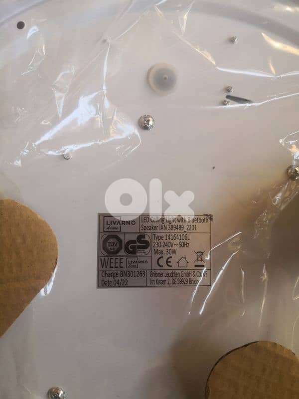 LED ceiling light with Bluetooth speaker 7