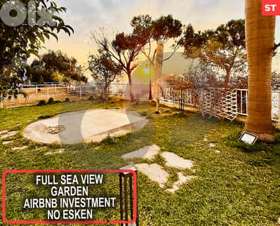 Terrace, sea view, prime area, sahel alma/ساحل علما REF#ST127427