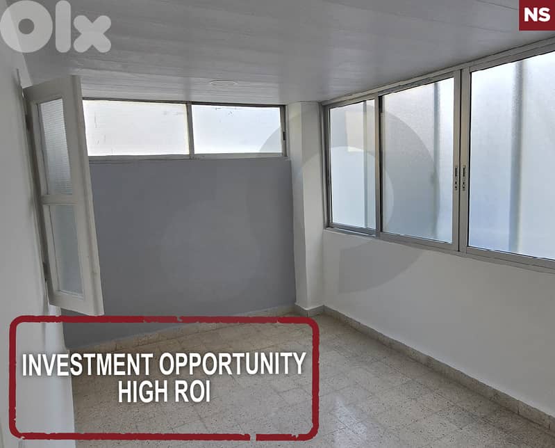 Beirut Hamra / investment/ one bedroom/ fully renovated REF#NS127429 0