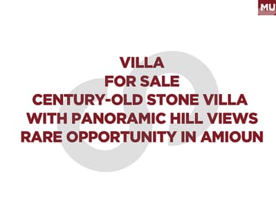 Timeless 1921 Heritage Villa in Amioun -Terraces and View REF#MU127439