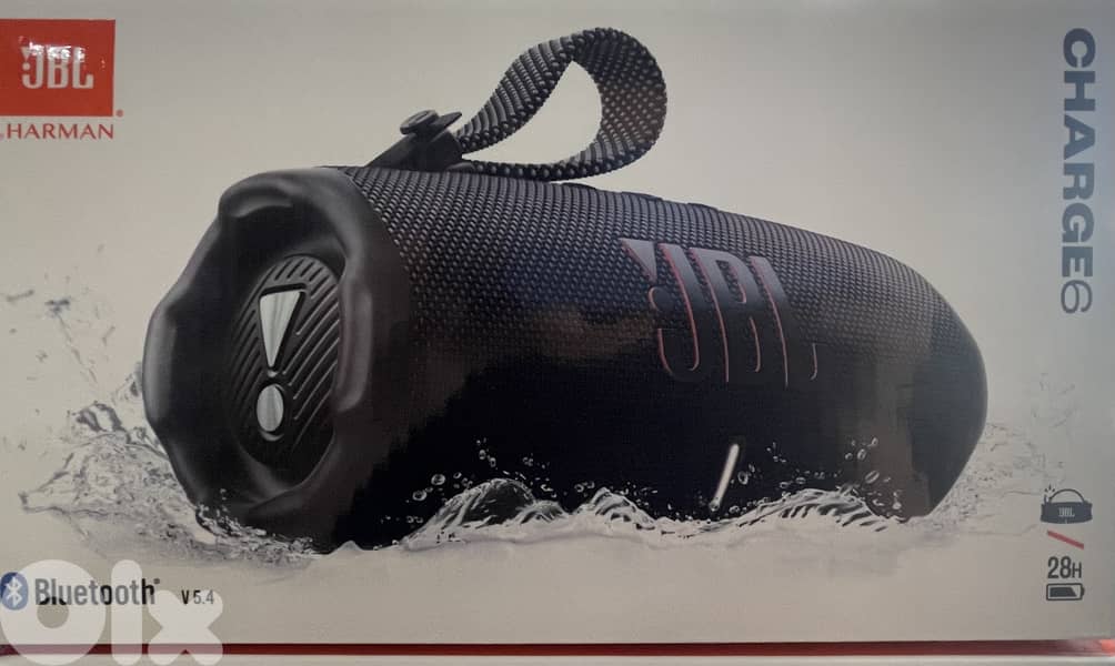 New JBL Charge6 Bluetooth Speaker Sealed Pack 28H Playtime waterproof 0