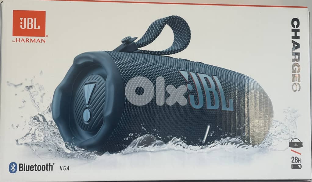 New JBL Charge6 Bluetooth Speaker Sealed Pack 28H Playtime waterproof 1