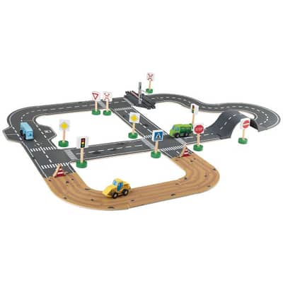 playtive wooden road set 36pc , road 4md