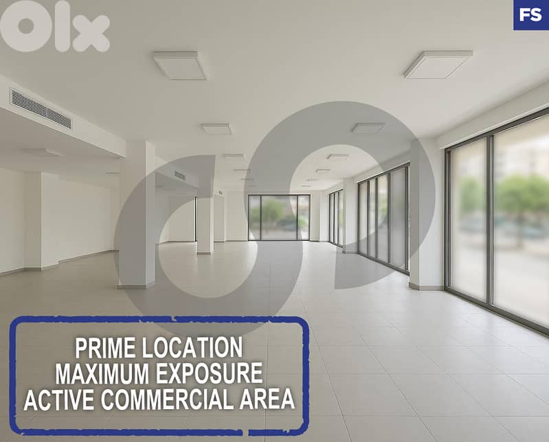 Spacious Showroom for Rent in Zouk Mosbeh–Prime Location REF#FS127437 0