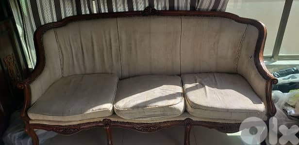 Sofa + 4 Sofa chairs. كناباي