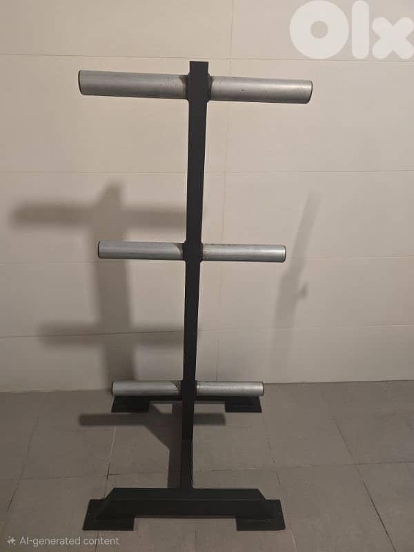 bar holder bracket and weight storage 1